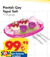 GOKİDY PASTALI ÇAY TEPSİ SETİ OYUNCAK GOKİDY PASTALI ÇAY TEPSİ SETİ OYUNCAK